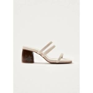 NEW ALOHAS women's indiana suede sandals in stone